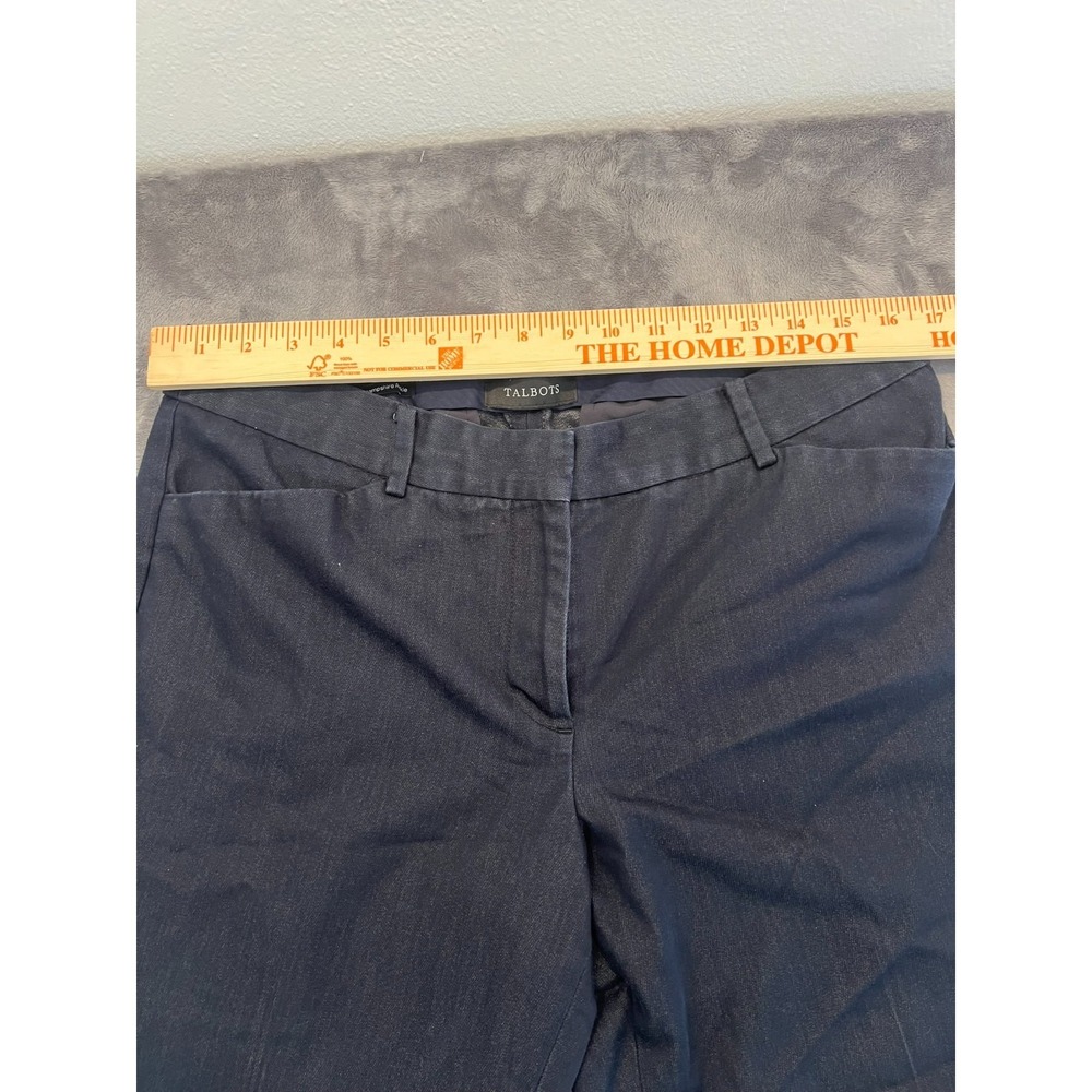 Talbots Hampshire Ankle Pants Womens Size 10 Navy Blue Stretch Career Work Pants - Picture 4 of 11